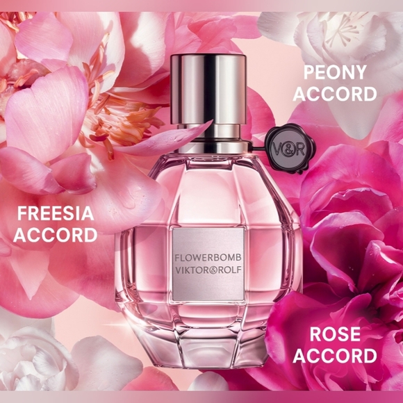 NIB Viktor & Rolf Flowerbomb Eau De Parfum Mini / Trial Dabber Bottle 0.24fl oz - Picture 2 of 16